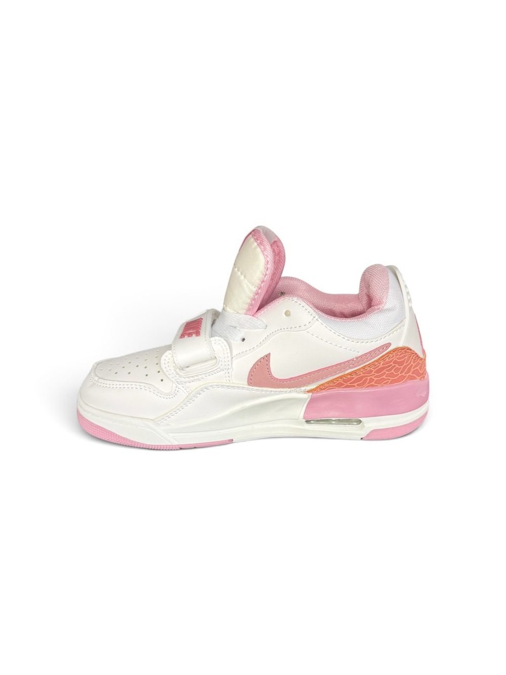 Jordan Air Jordan 3 Low Kids Sneakers White Pink Orange Leather Size 6Y